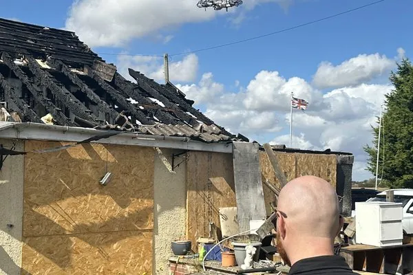 NPS operative surveying fire-damaged property
